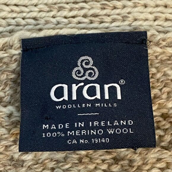 Aran Woollen Mills Mens M Wool Sweater Vest - Picture 10 of 11